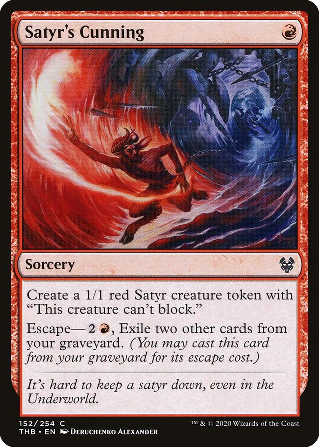 0152 Satyr's Cunning C Theros Beyond Death