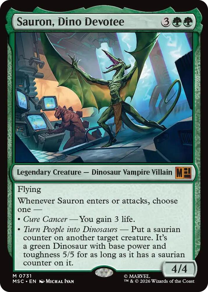 0731 Sauron, Dino Devotee M Commander: Marvel Super Heroes