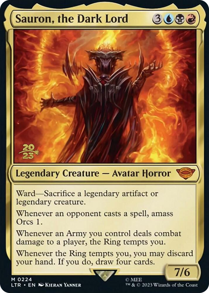 0224 Sauron, the Dark Lord M Prerelease Cards