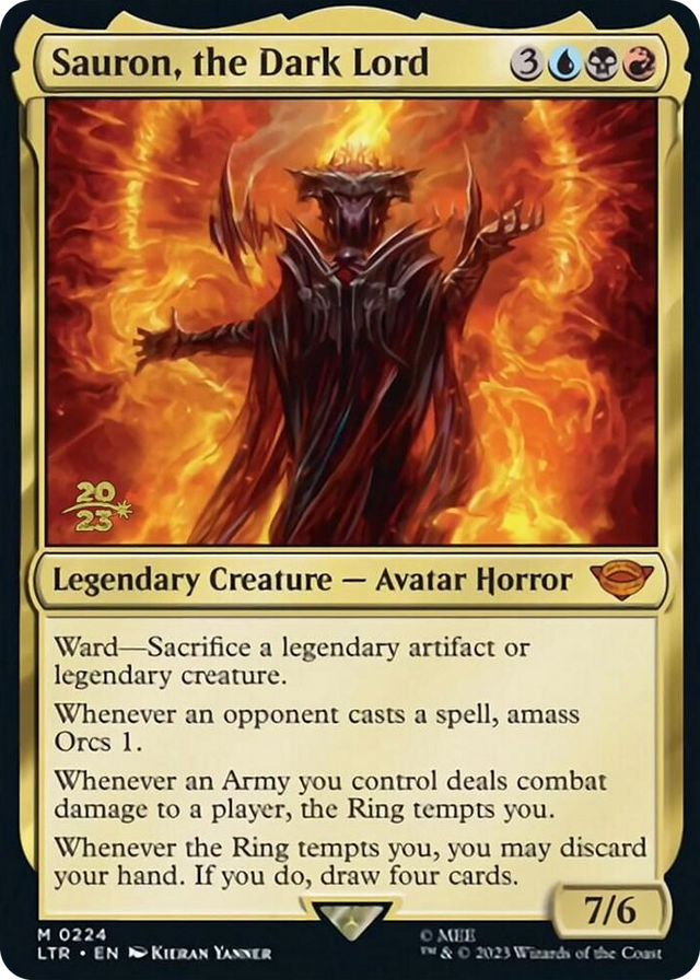 0224 Sauron, the Dark Lord M Prerelease Cards