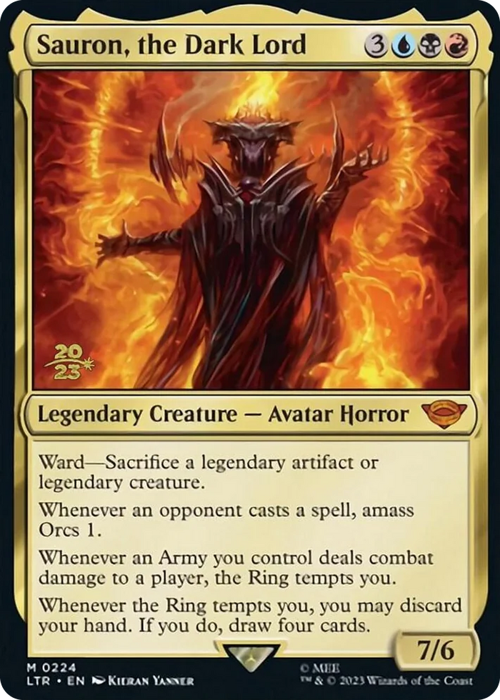 0224 Sauron, the Dark Lord M Prerelease Cards
