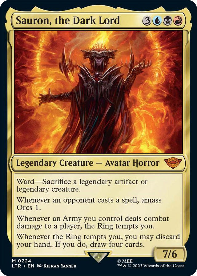 0224 Sauron, the Dark Lord M Universes Beyond: The Lord of the Rings: Tales of Middle-earth