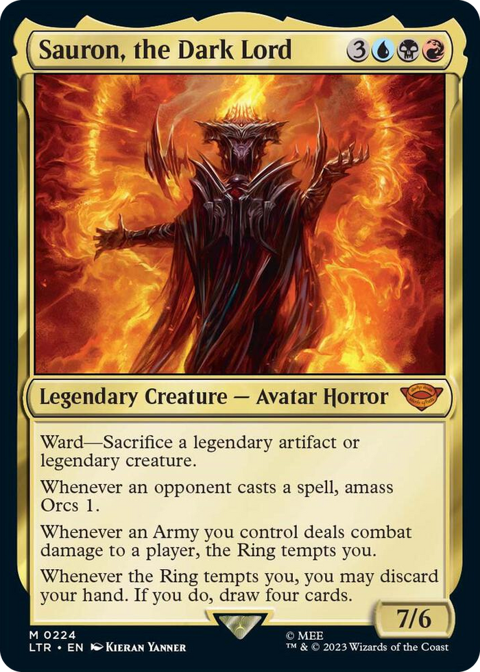 0224 Sauron, the Dark Lord M Universes Beyond: The Lord of the Rings: Tales of Middle-earth