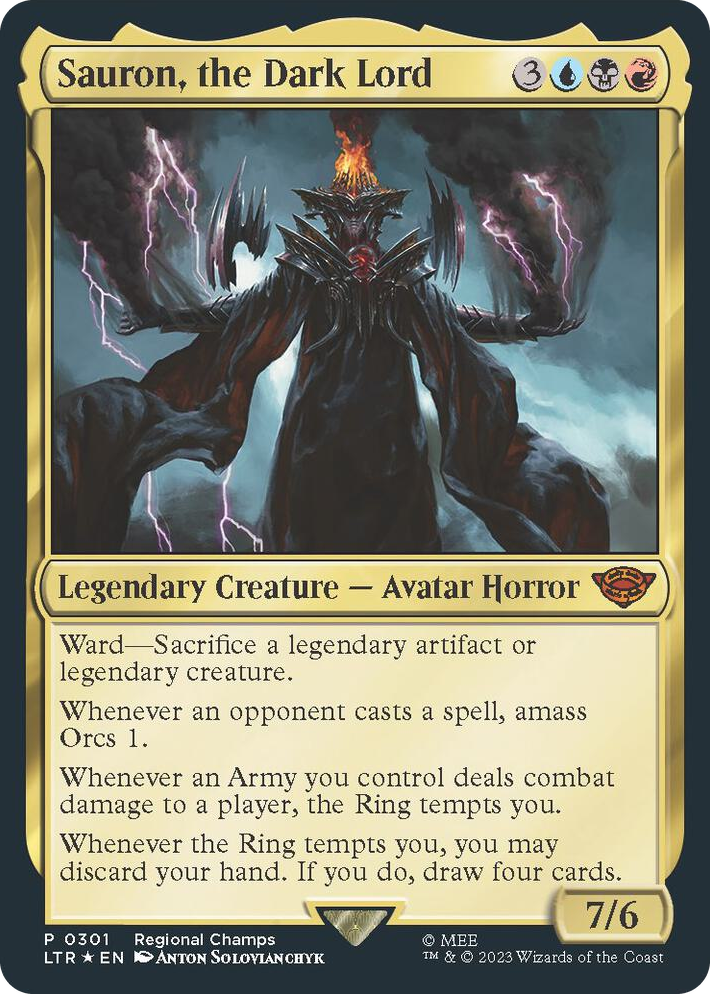 0301 Sauron, the Dark Lord P Pro Tour Promos