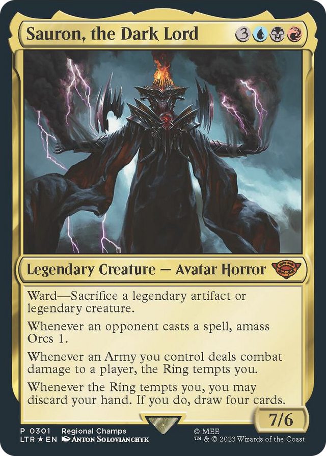 0301 Sauron, the Dark Lord P Pro Tour Promos