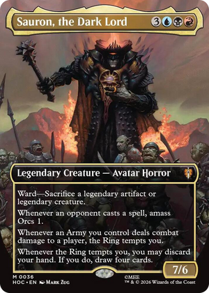 0036 Sauron, the Dark Lord (Borderless) M The Hobbit: Eternal-Legal