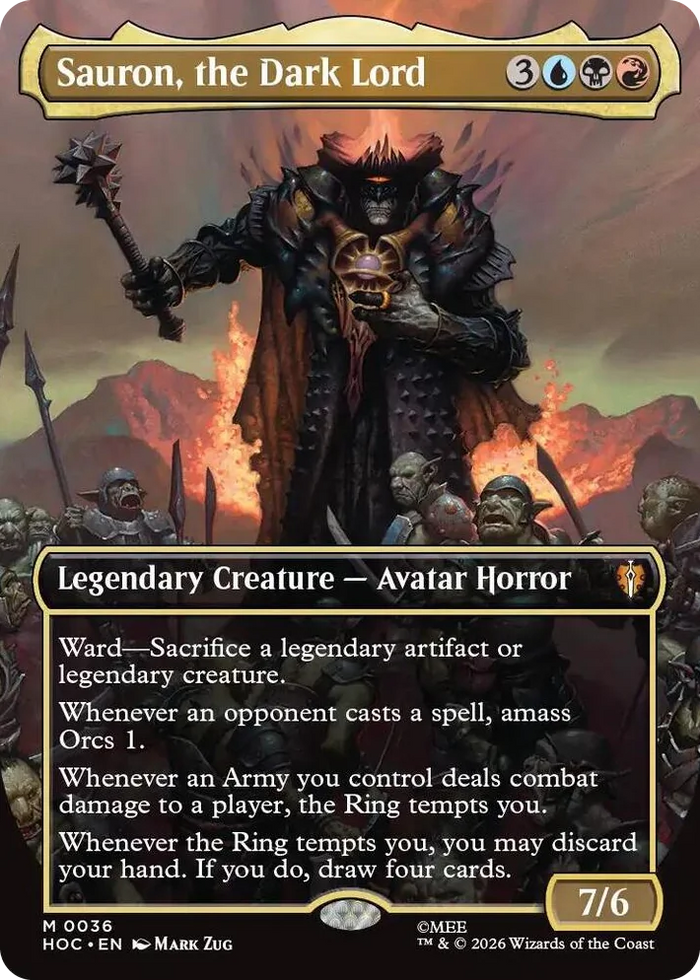 0036 Sauron, the Dark Lord (Borderless) M The Hobbit: Eternal-Legal