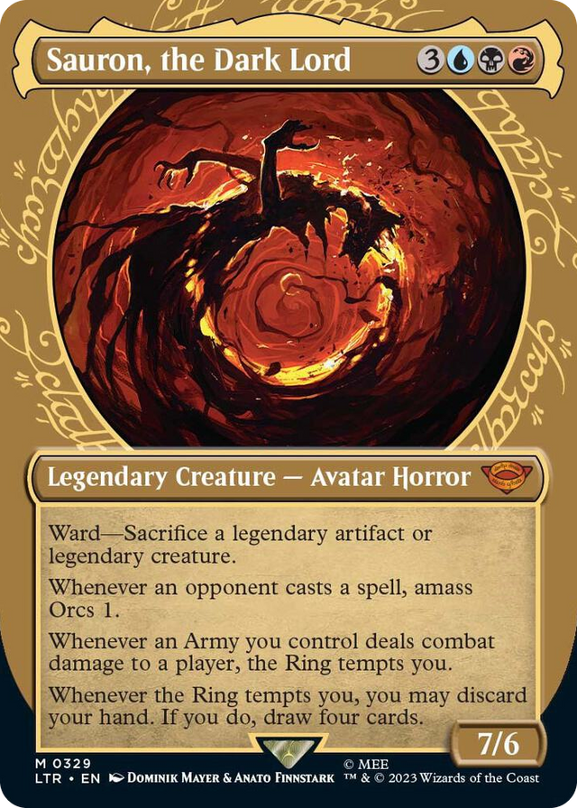 0329 Sauron, the Dark Lord (Showcase) M Universes Beyond: The Lord of the Rings: Tales of Middle-earth