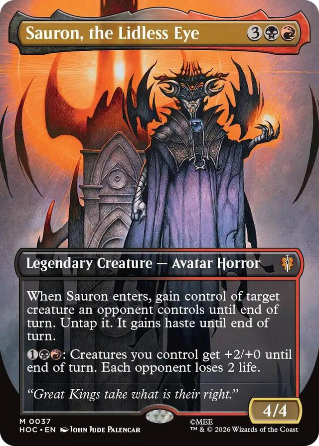 0037 Sauron, the Lidless Eye (Borderless) M The Hobbit: Eternal-Legal