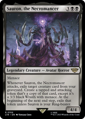 0106 Sauron, the Necromancer R Universes Beyond: The Lord of the Rings: Tales of Middle-earth