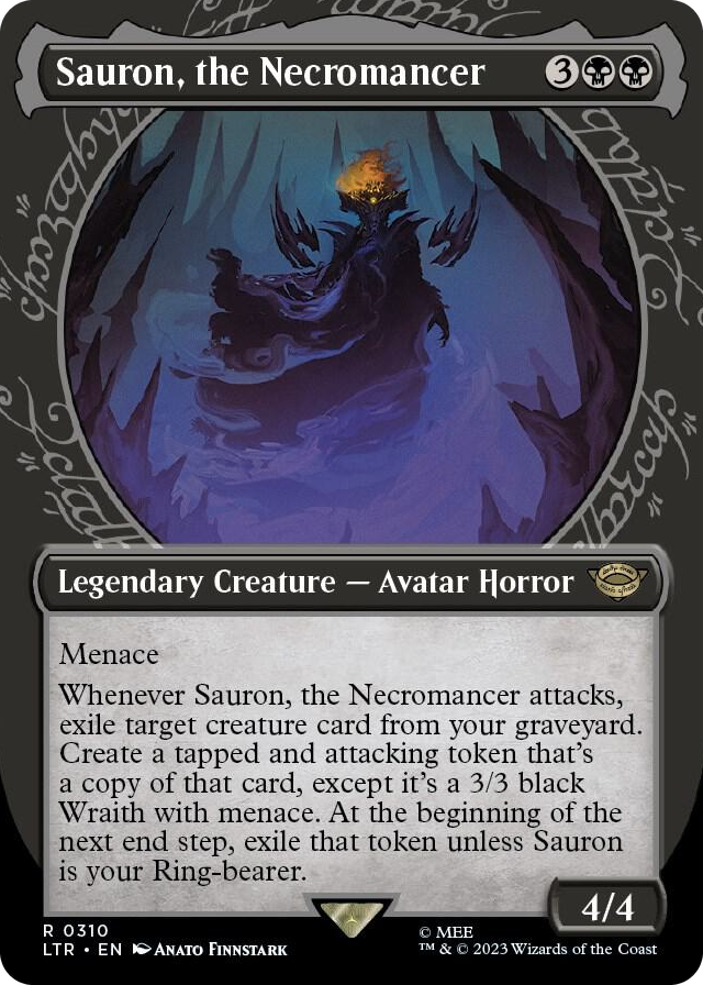 Sauron, the Necromancer (Showcase) #310 R - Universes Beyond: The Lord of the Rings: Tales of Middle-earth Pokemon card