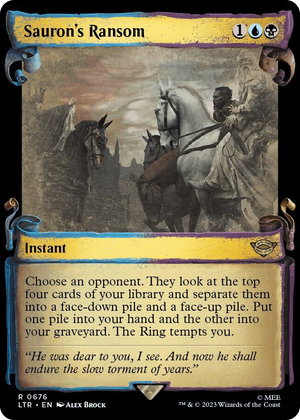 0676 Sauron's Ransom (Showcase Scrolls) R Universes Beyond: The Lord of the Rings: Tales of Middle-earth