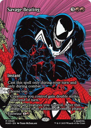 0026 Savage Beating (Borderless) M Marvel Universe Eternal-Legal