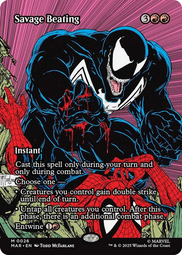 0026 Savage Beating (Borderless) M Marvel Universe Eternal-Legal