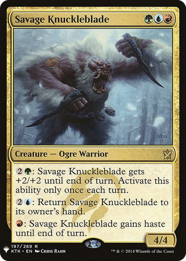 0197 Savage Knuckleblade R The List Reprints