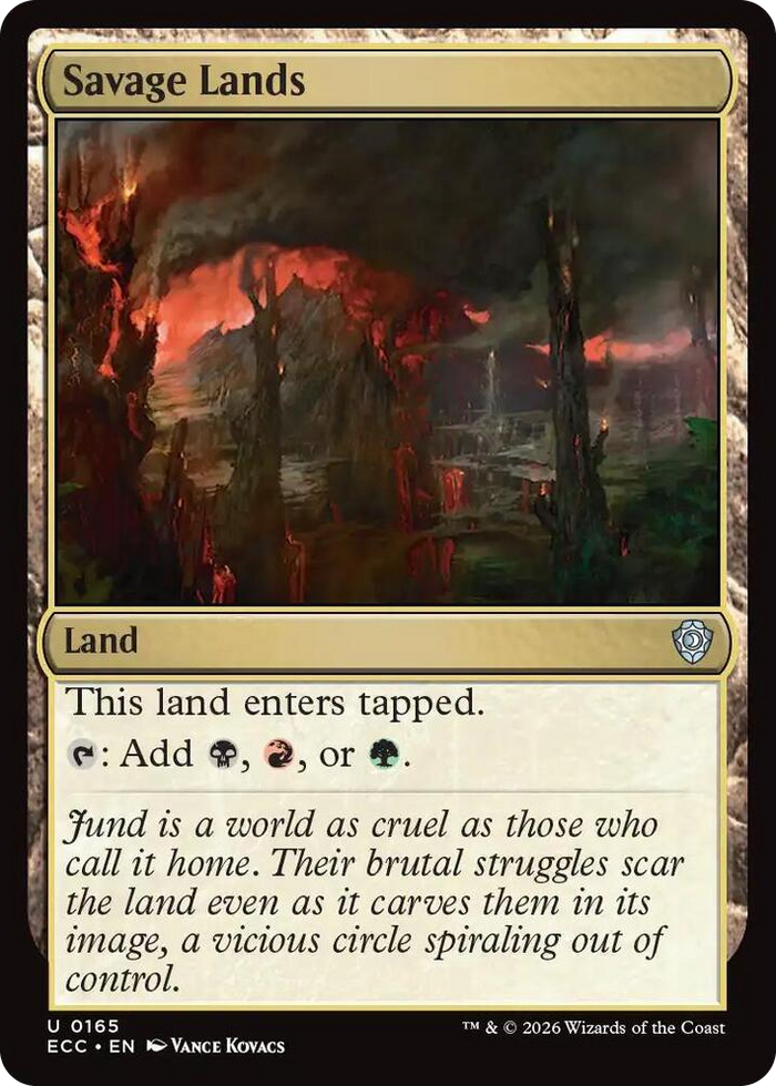 Savage Lands #165 U - Commander: Lorwyn Eclipsed Pokemon card