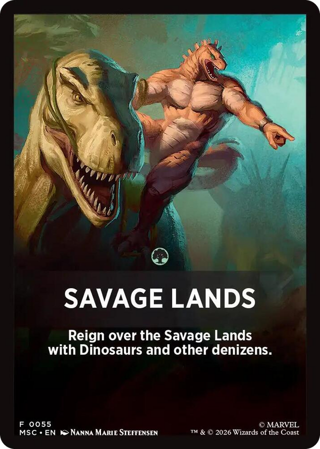 0055 Savage Lands Theme Card T Commander: Marvel Super Heroes