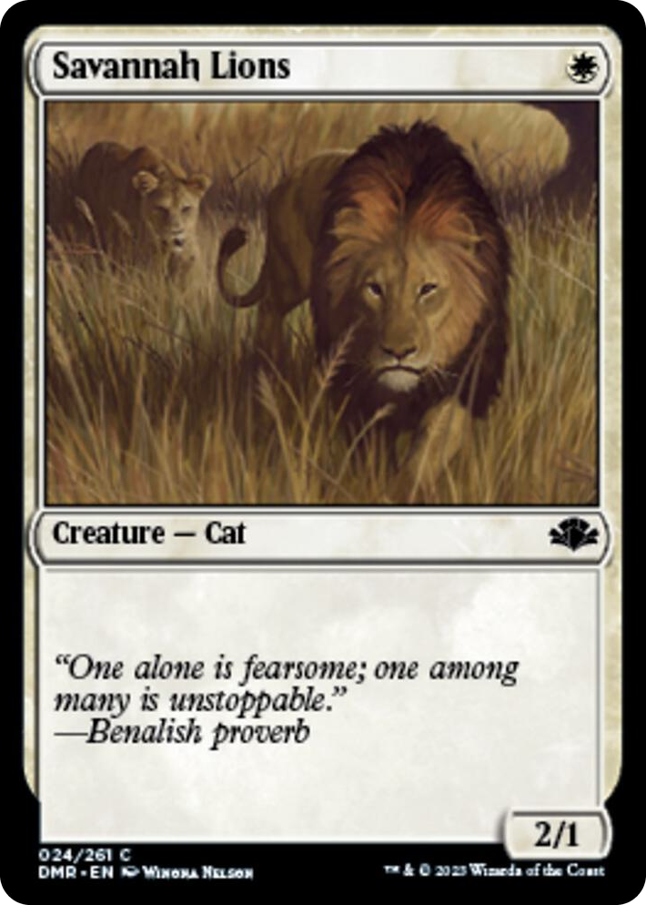 0024 Savannah Lions C Dominaria Remastered