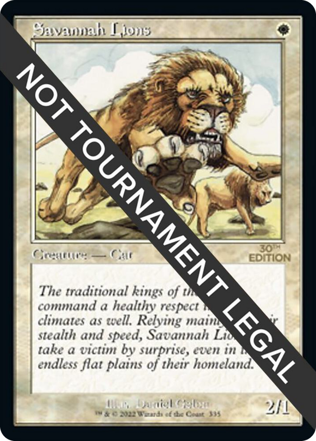 0335 Savannah Lions (Retro Frame) R 30th Anniversary Edition