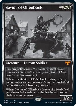 Savior of Ollenbock #301 M - Innistrad: Double Feature Pokemon card