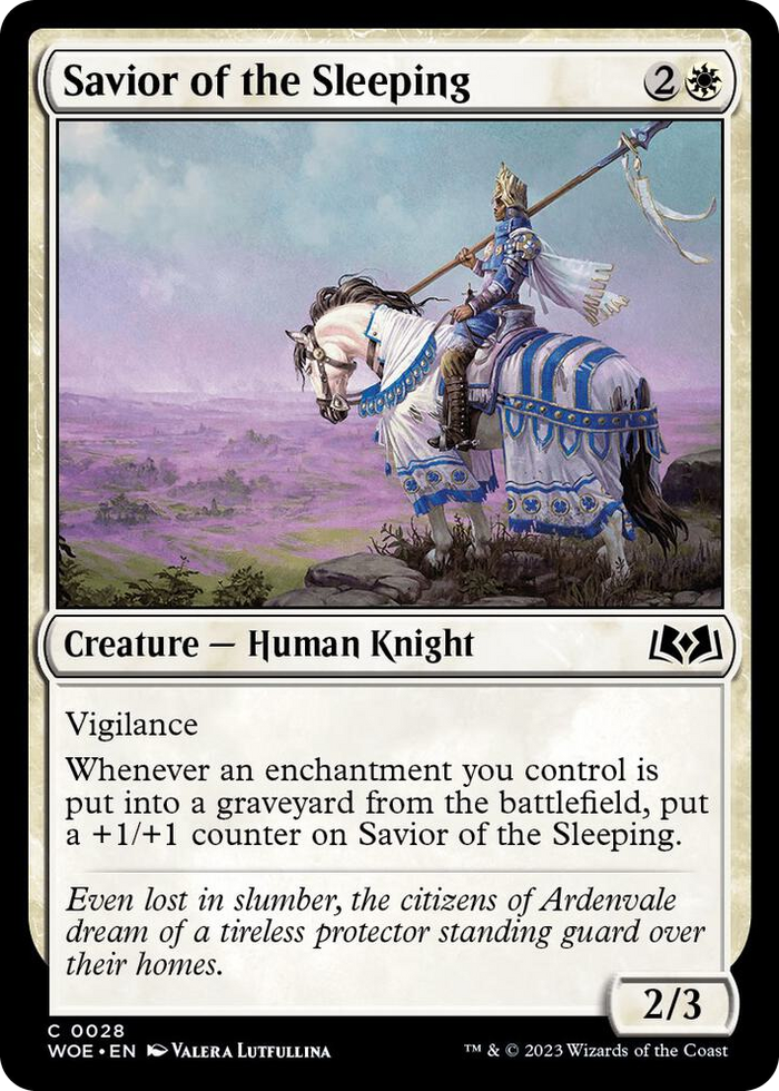 Savior of the Sleeping #28 C - Wilds of Eldraine Pokemon card