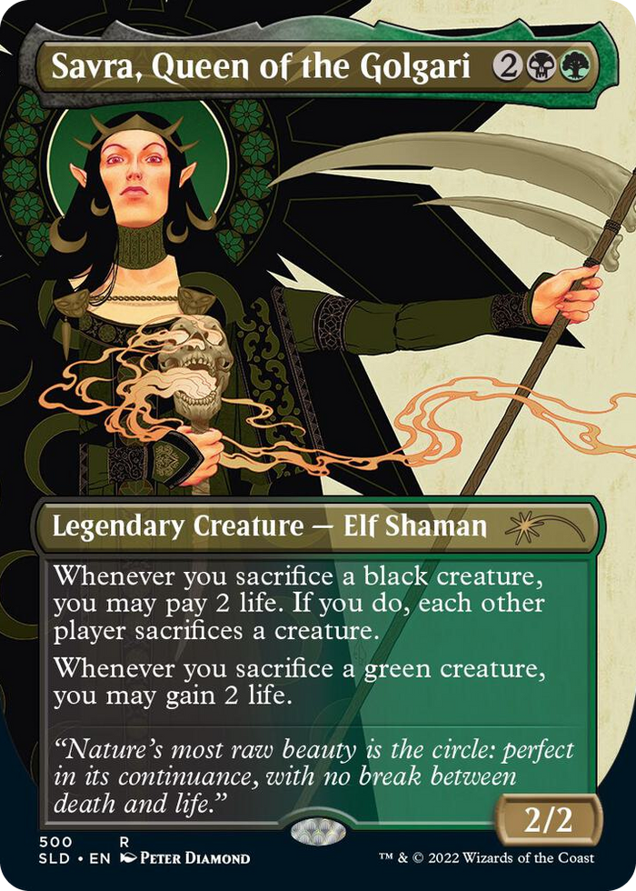 Savra, Queen of the Golgari #500 R - Secret Lair Drop Series Pokemon card