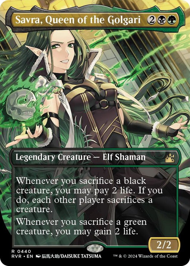 0440 Savra, Queen of the Golgari (Anime Borderless) R Ravnica Remastered