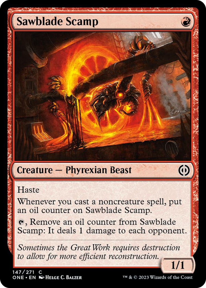 Sawblade Scamp #147 C - Phyrexia: All Will Be One Pokemon card