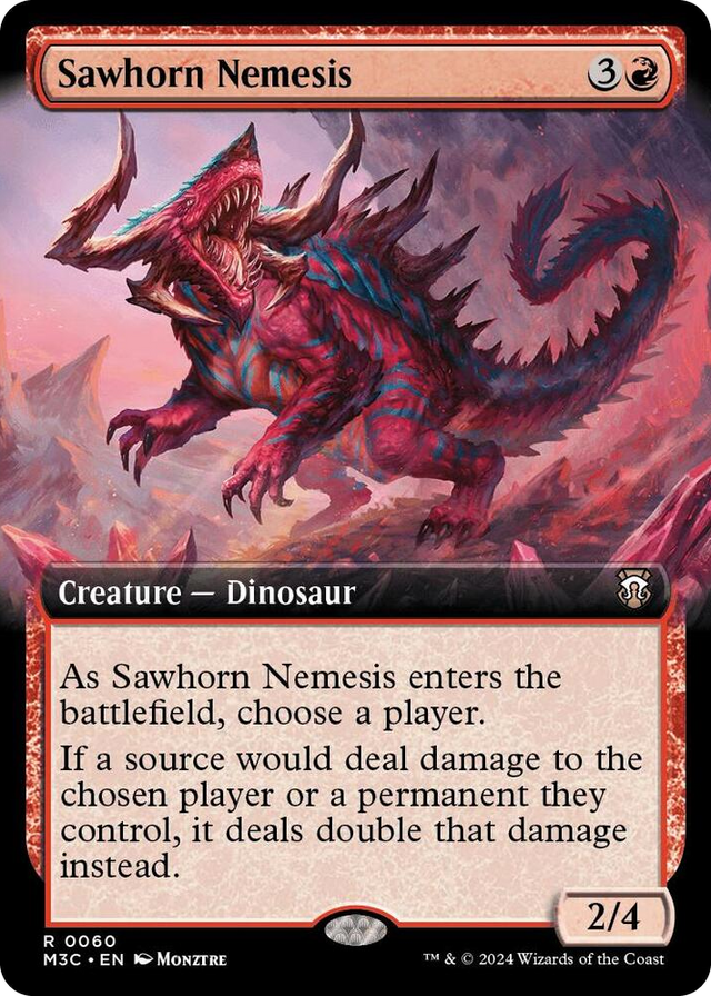 0060 Sawhorn Nemesis (Extended Art) R Commander: Modern Horizons 3