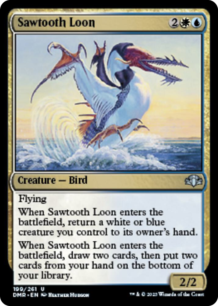 0199 Sawtooth Loon U Dominaria Remastered