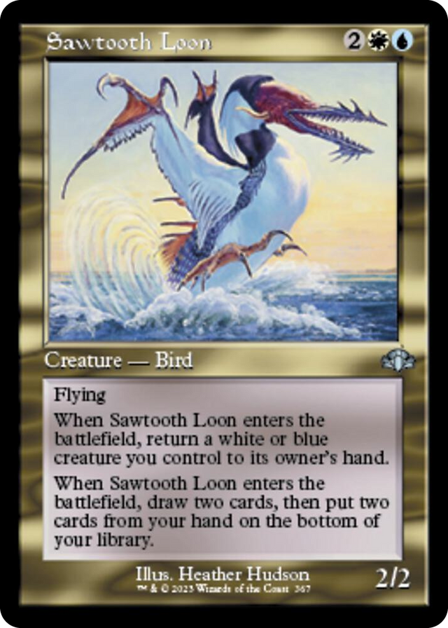 0367 Sawtooth Loon (Retro Frame) U Dominaria Remastered