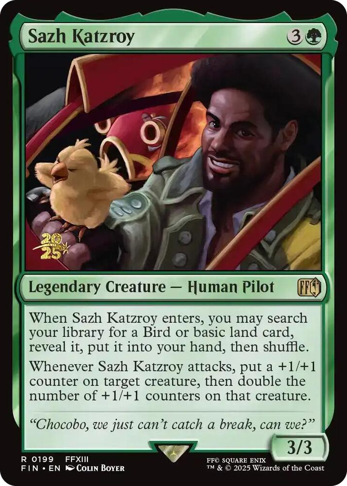 0199 Sazh Katzroy R Prerelease Cards