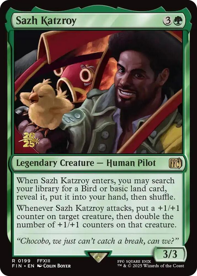 0199 Sazh Katzroy R Prerelease Cards
