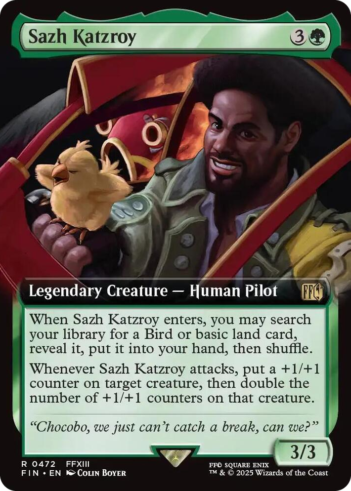 0472 Sazh Katzroy (Extended Art) R FINAL FANTASY
