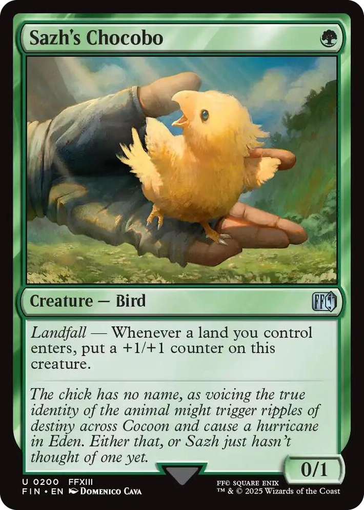 0200 Sazh's Chocobo U FINAL FANTASY