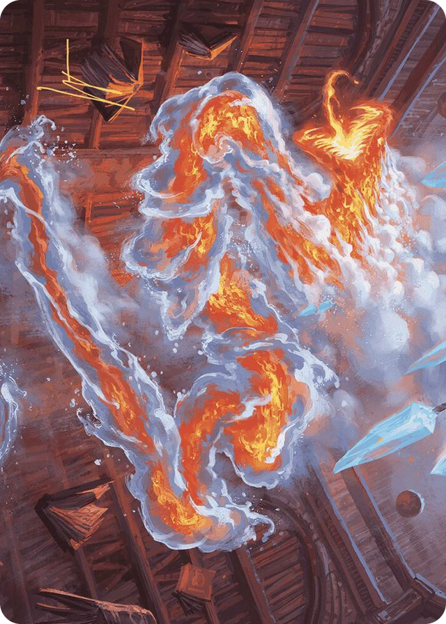 0041 Scalding Viper Art Card (Gold-Stamped Signature) S Art Series: Wilds of Eldraine