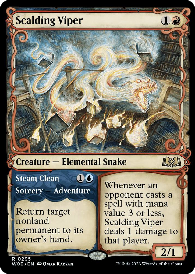 0295 Scalding Viper (Showcase) R Wilds of Eldraine