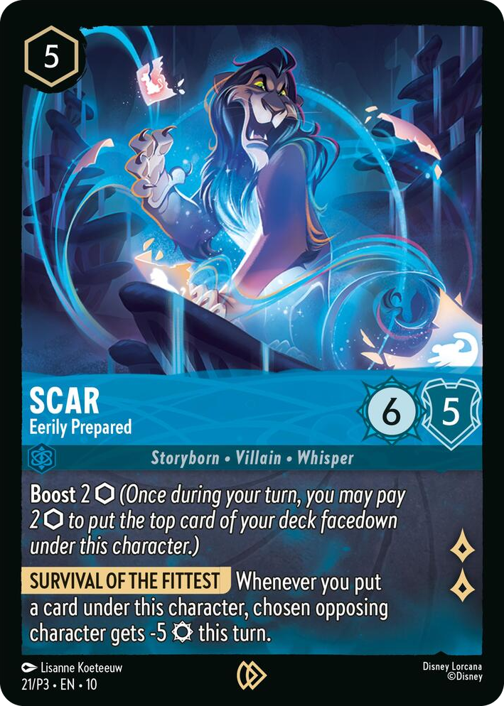 0021 Scar - Eerily Prepared Promo Disney Lorcana Promo Cards
