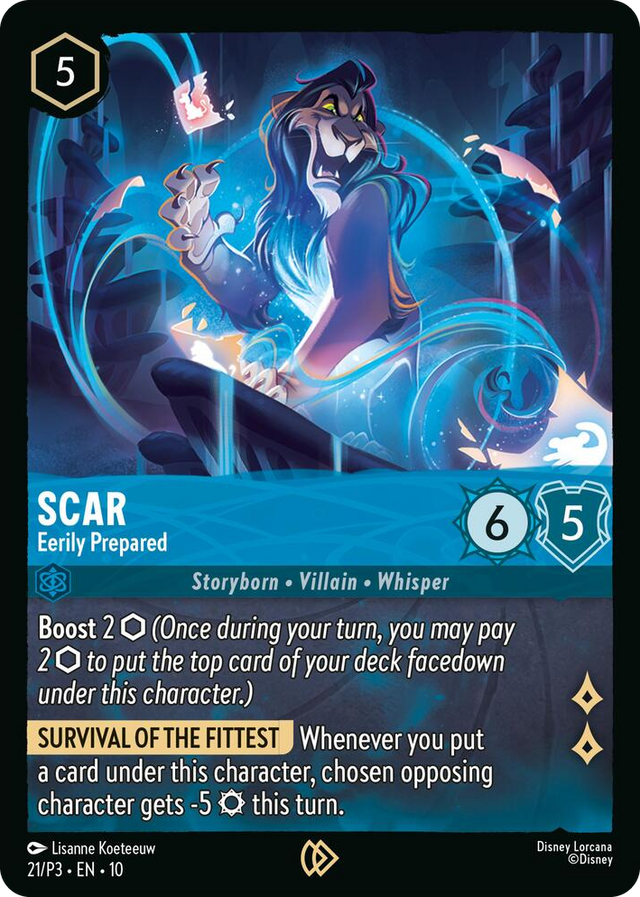 0021 Scar - Eerily Prepared Promo Disney Lorcana Promo Cards