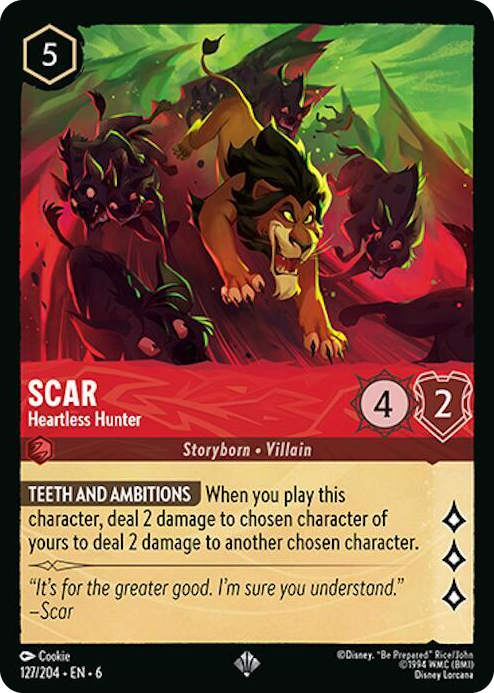 0127 Scar - Heartless Hunter Super Rare Azurite Sea