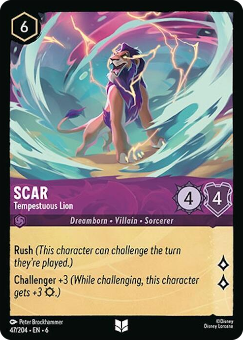 0047 Scar - Tempestuous Lion Uncommon Azurite Sea