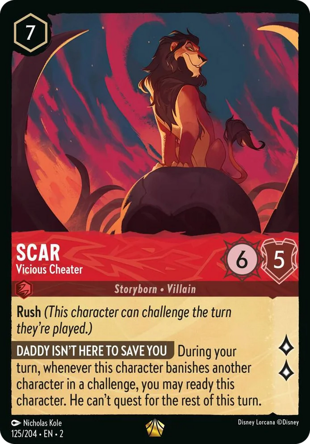 0125 Scar - Vicious Cheater Legendary Rise of the Floodborn