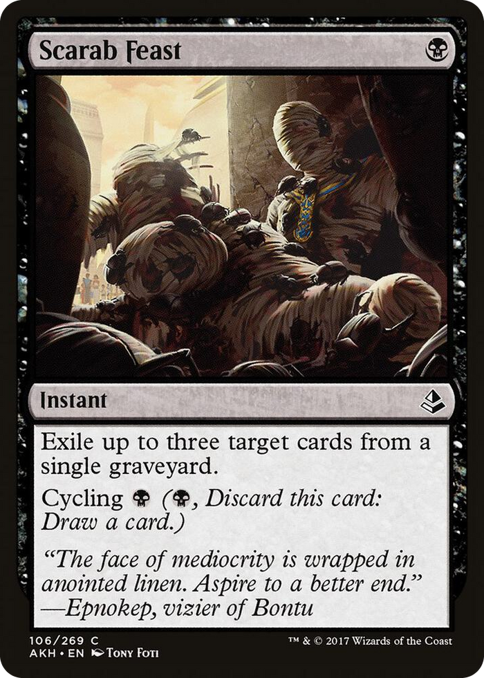 Scarab Feast #106 C - Amonkhet Pokemon card