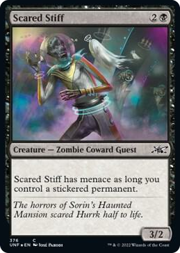 0376 Scared Stiff (Galaxy Foil) C Unfinity