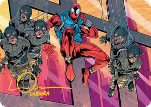 0038 Scarlet Spider, Ben Reilly Art Card (Gold-Stamped Signature) S Art Series: Marvel's Spider-Man