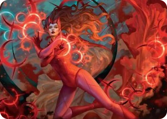 0038 Scarlet Witch, Chaotic Avenger Art Card S Art Series: Marvel Super Heroes