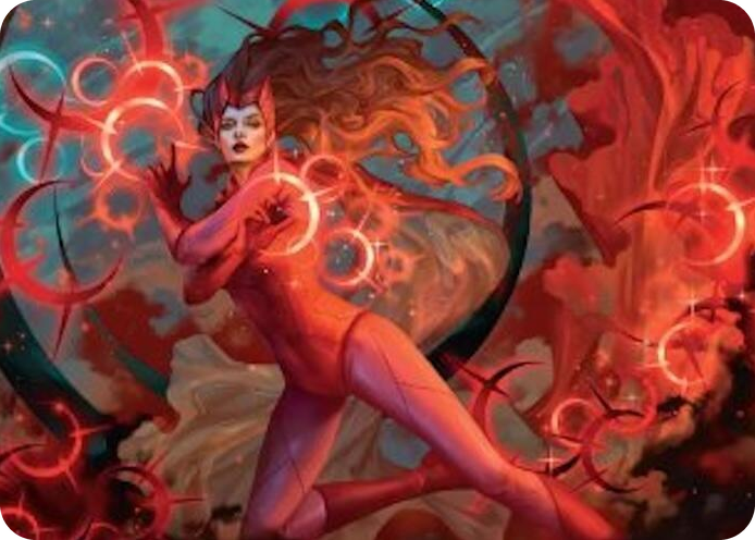 Scarlet Witch, Chaotic Avenger Art Card #38 S - Art Series: Marvel Super Heroes Pokemon card