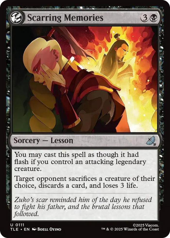 Scarring Memories #111 U - The Last Airbender: Eternal-Legal Pokemon card