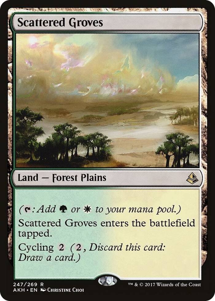 Scattered Groves #247 R - Amonkhet Pokemon card