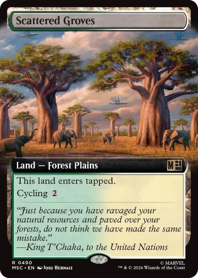 0490 Scattered Groves (Extended Art) R Commander: Marvel Super Heroes